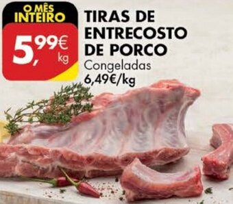 Pingo Doce Tiras de Entrecosto de Porco promoção