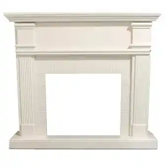 Brico Depôt Revestimento da lareira em mdf branco sined cornice camino caldera promoção