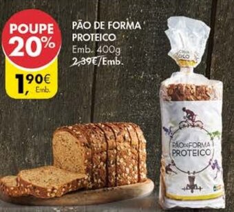 Pingo Doce Pão de Forma Proteico 400g promoção
