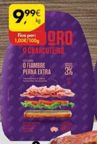 Pingo Doce Fiambre da Perna Extra Izidoro promoção