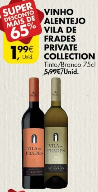 Vinho Alentejo Vila de Frades Private Collection 75cl