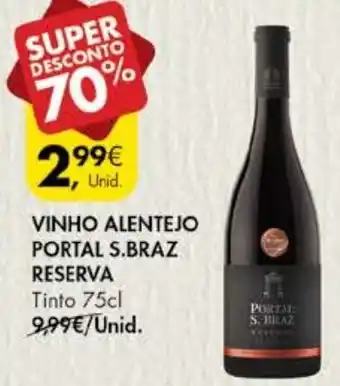 Pingo Doce Vinho Alentejo Portal S. Braz Reserva 75cl promoção