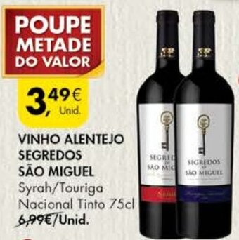 Vinho Alentejo Segredos São Miguel 75cl