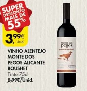 Vinho Alentejo Monte dos Pegos Alicante Boushet 75cl