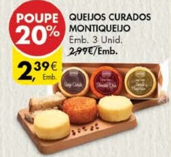 Pingo Doce Queijos Curados Montiqueijo 3 Unid promoção