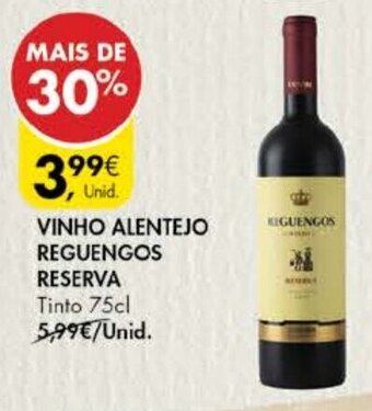 Pingo Doce Vinho Alentejo Reguengos Reserva 75cl promoção