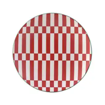 Continente Prato aperitivo 15,6cm riscas vermelhas graphic color promoção