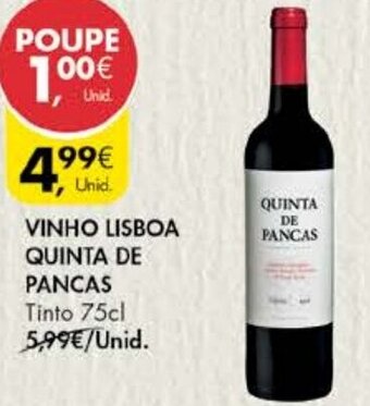 Pingo Doce Vinho Lisboa Quinta de Pancas 75cl promoção