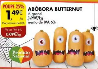 Pingo Doce Abobóra Butternut a granel promoção