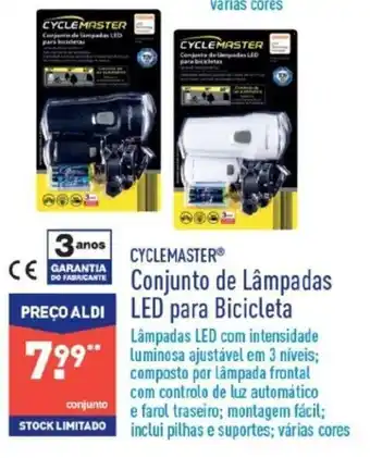 ALDI Conjunto de Lâmpadas LED para Bicicleta promoção