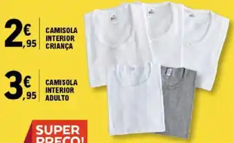 E.Leclerc CAMISOLA INTERIOR ADULTO promoção