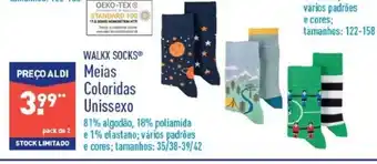 ALDI Meias Coloridas Unissexo promoção