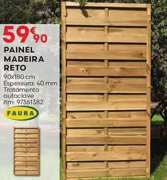 Bricomarché PAINEL MADEIRA RETO 90x180 cm promoção