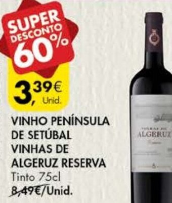 Vinho Península de Setúbal Vinhas de Algeruz Reserva 75cl