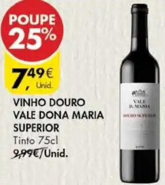 Pingo Doce Vinho Douro Vale Dona Maria Superior 75cl promoção
