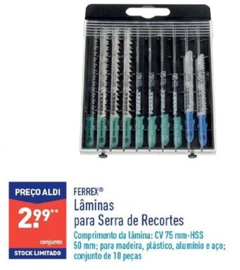 ALDI Lâminas para Serra de Recortes promoção