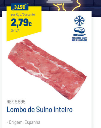 Lombo de Suíno Inteiro