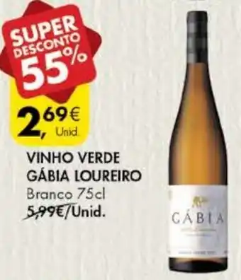 Pingo Doce Vinho Verde Gábia Loureiro 75cl promoção