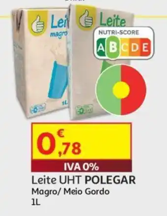 Leite UHT POLEGAR Magro/ Meio Gordo 1L