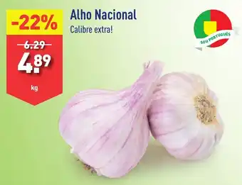 ALDI Alho Nacional Calibre extra! kg promoção