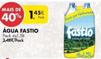 Pingo Doce Água Fastio 4 x 1,5lt promoção