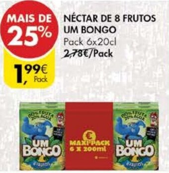 Pingo Doce Néctar de 8 Frutos Um Bongo 6 x 20cl promoção