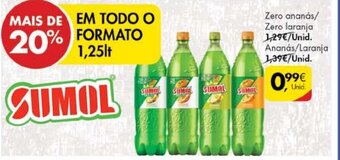 Pingo Doce Sumol 1,25lt promoção