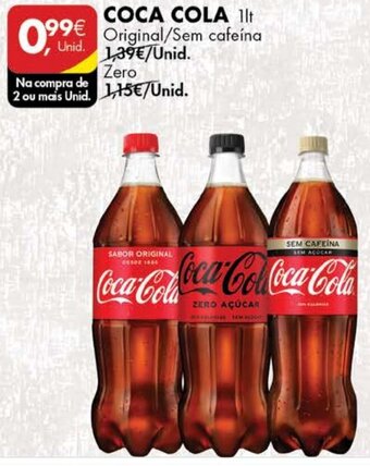 Pingo Doce Coca Cola 1lt promoção