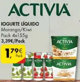 Pingo Doce Activia Iogurte Líquido 4x155g promoção
