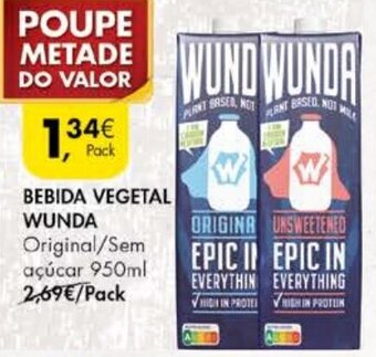 Pingo Doce Bebida Vegetal Wunda 950ml promoção