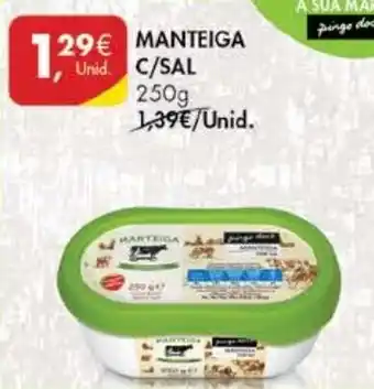 Pingo Doce Manteiga C/Sal 250g promoção