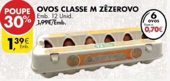 Pingo Doce Ovos Classe M Zêzerovo 12 Unid promoção