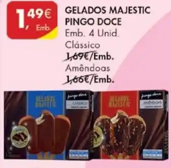 Gelados Majestic Pingo Doce 4 Unid