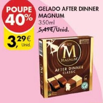 Pingo Doce Gelado After Dinner Magnum 350ml promoção