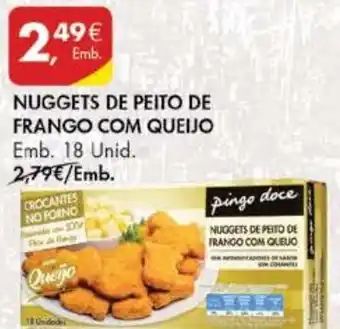 Nuggets de Peito de Frango com Queijo 18 Unid