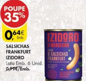 Pingo Doce Salsichas Frankfurt Izidoro 6 Unid promoção