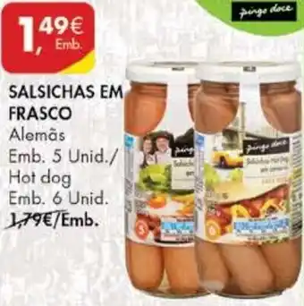 Pingo Doce Salsichas em Frasco 5 Unid promoção