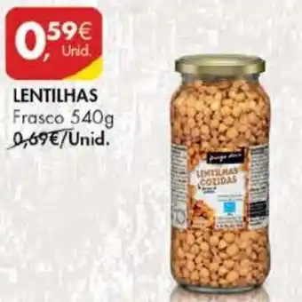 Pingo Doce Lentilhas Frasco 540g promoção