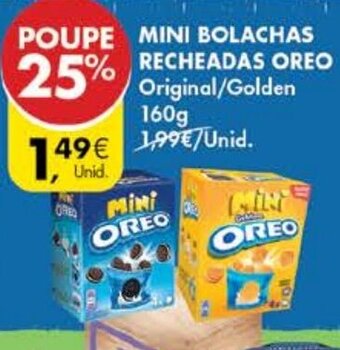 Pingo Doce Mini Bolachas Recheadas Oreo 160g promoção