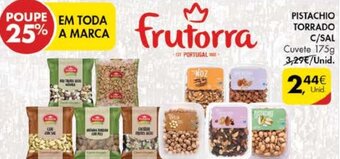 Pingo Doce Frutorra Pistachio Torrado C/Sal 175g promoção