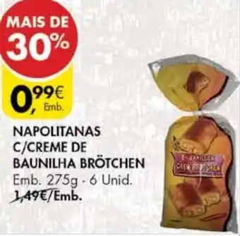 Pingo Doce Napolitanas C/Creme de Baunilha Brötchen 275g promoção
