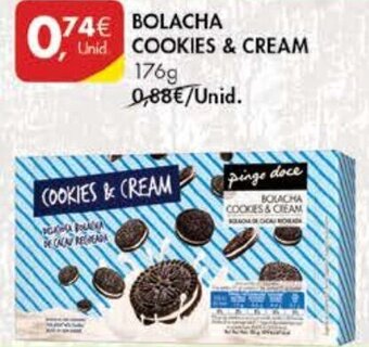 Pingo Doce Bolacha Cookies & Cream 176g promoção