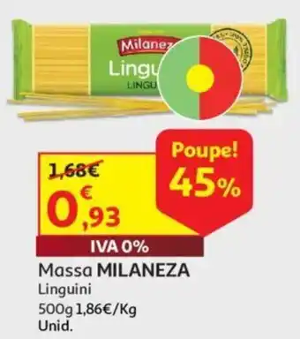Auchan Massa MILANEZA Linguini 500g promoção