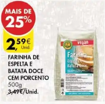 Pingo Doce Farinha de Espelta E Batata Cose Cem Porcento 500g promoção