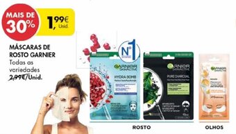 Pingo Doce Máscaras de Rosto Garnier promoção