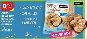 Pingo Doce Chips de Arroz Integral C/Chia E Quinoa 25g promoção