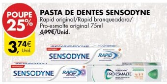 Pingo Doce Pasta de Dentes Sensodyne promoção