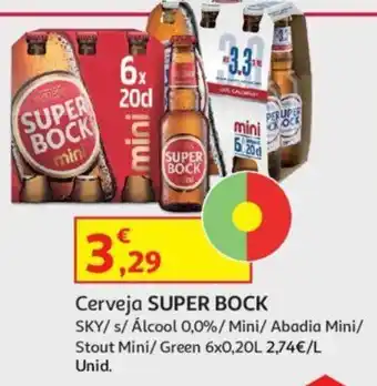 Auchan Cerveja SUPER BOCK promoção