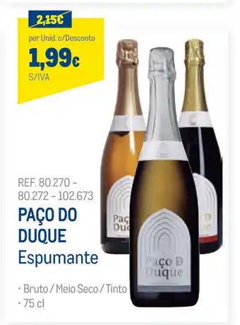Makro Paço do Duque Espumante 75cl promoção