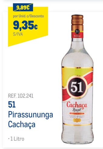 Makro 51 Pirassununga Cachaça 1 Litro promoção
